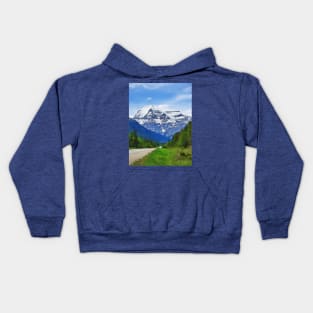 Majestic View - Mount Robson BC Kids Hoodie